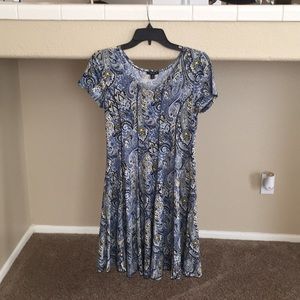 Multi color paisley dress.